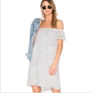 Anthropologie Cloth & Stone Off The Shoulder Black & White Dress Small